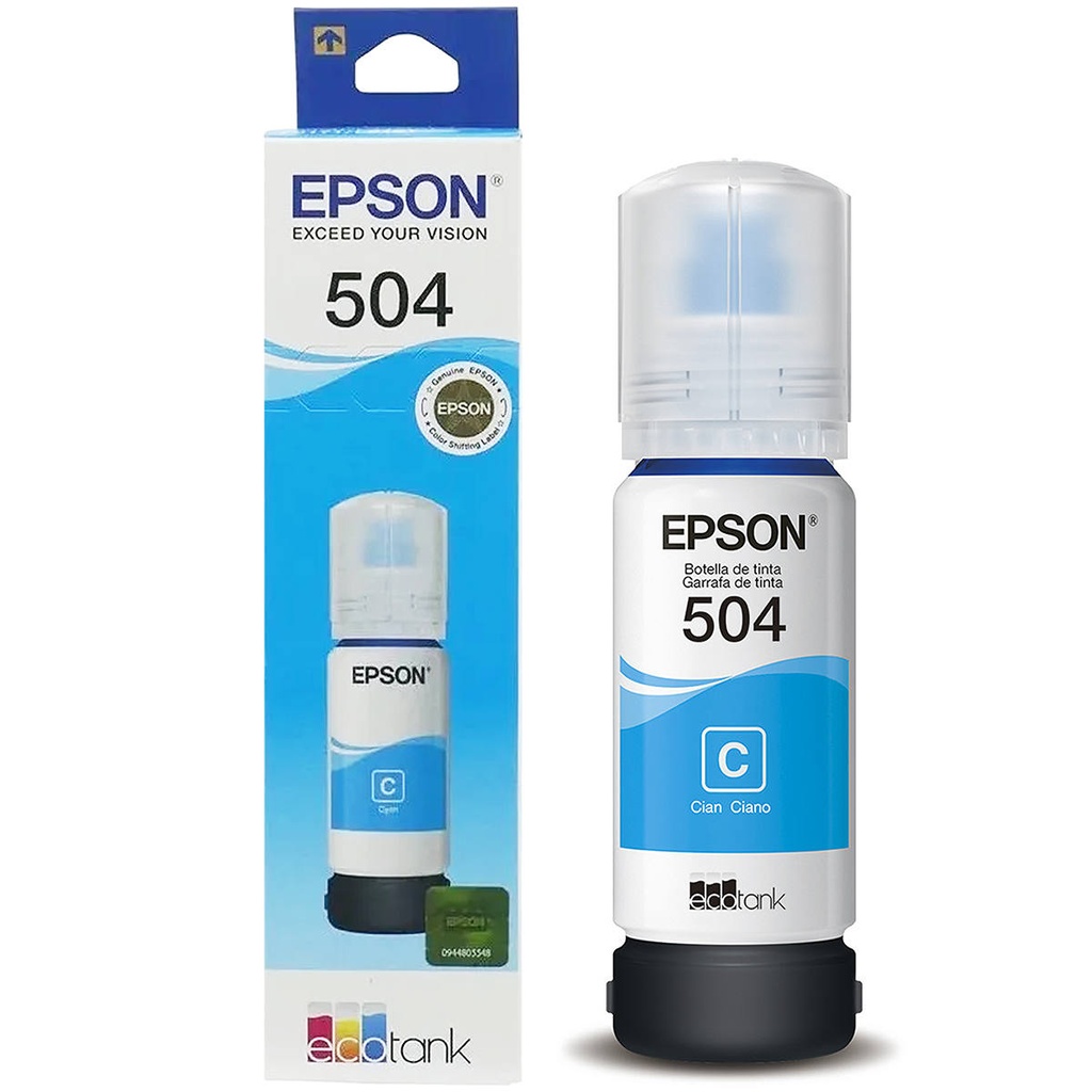 TINTA 504 EPSON CIAN