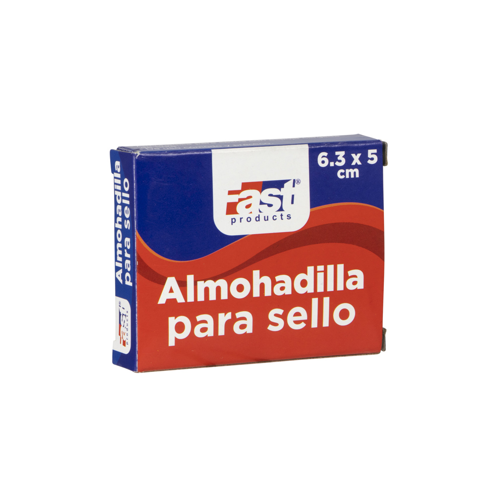Almohadilla P/Sello Fast 6.3X5 Negro
