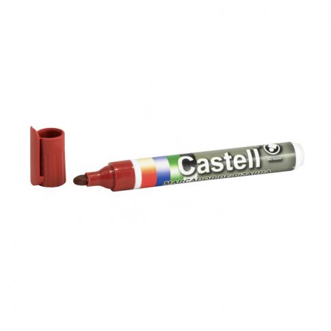 MARCADOR PARA PIZARRA CASTELL ROJO RECARGABLE