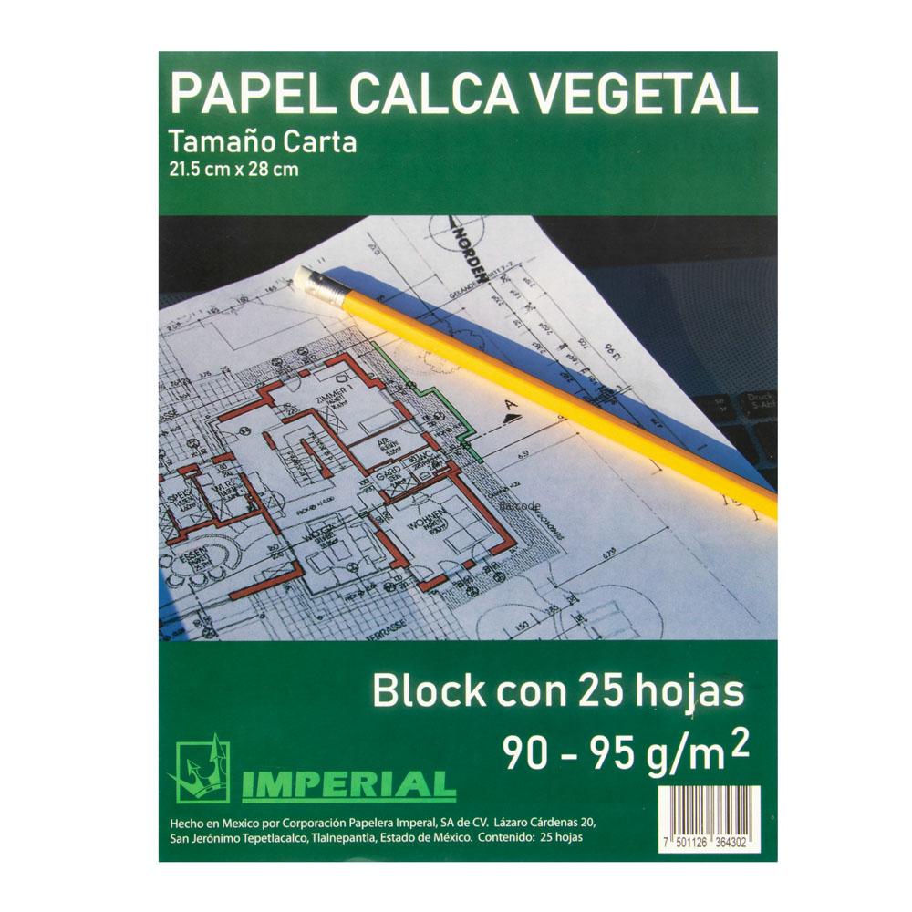 PAPEL CALCO VEGETAL CARTA IMPERIAL