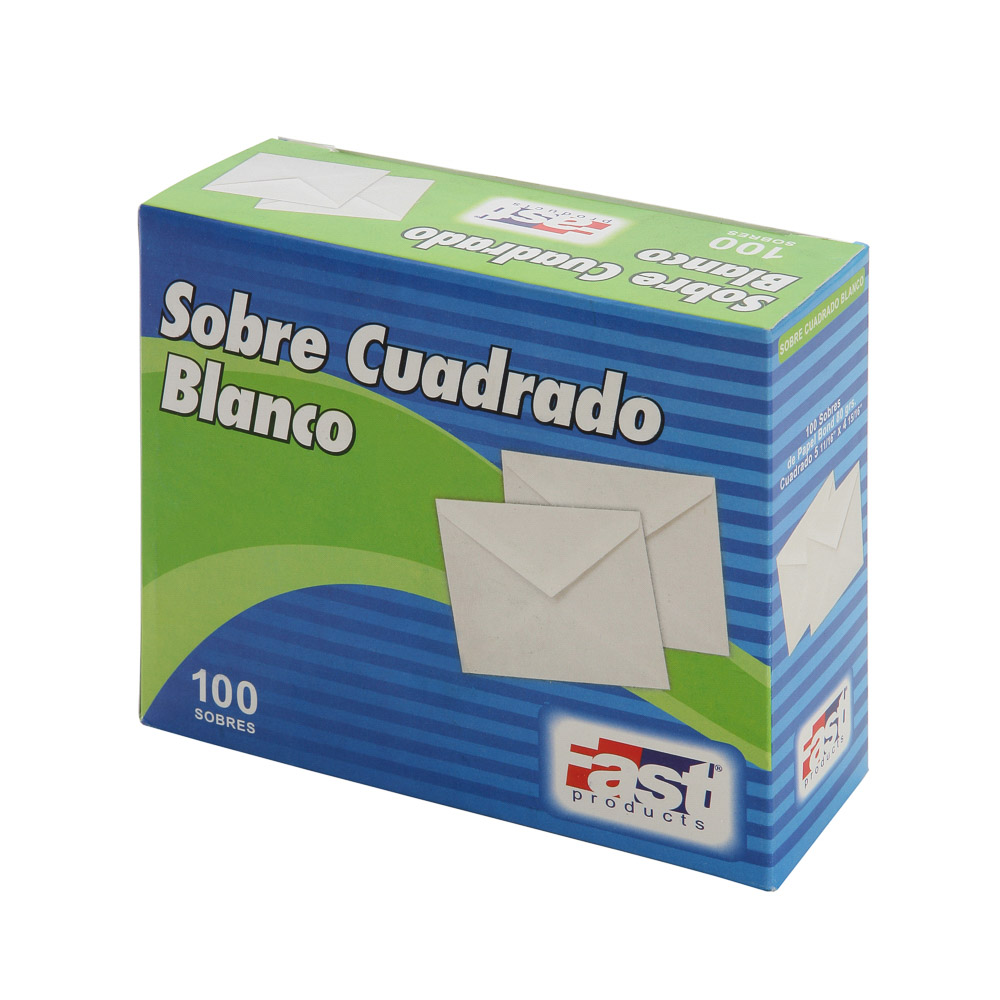 SOBRES CUADRADOS BLANCO FAST