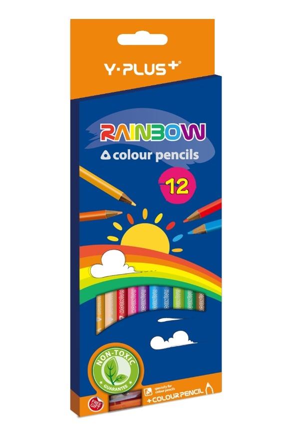 CRAYON RAINBOW 12 COLORES Y-PLUS LARGO