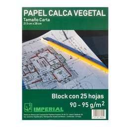 PAPEL CALCO VEGETAL CARTA IMPERIAL